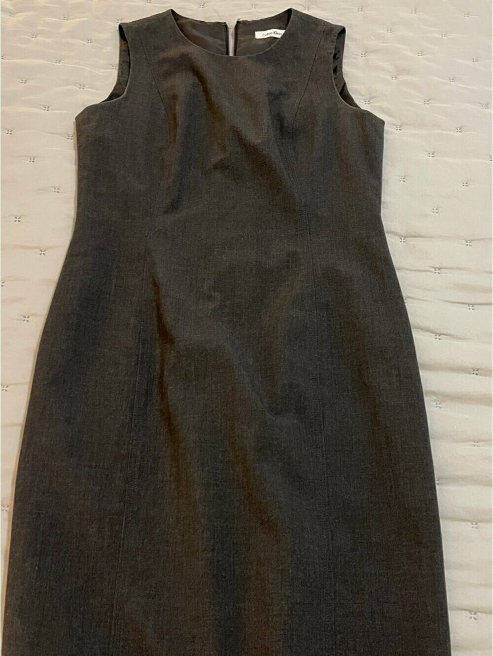 New Without Tags | Calvin Klein | Sz M | Gray Dress - Picture 2 of 8